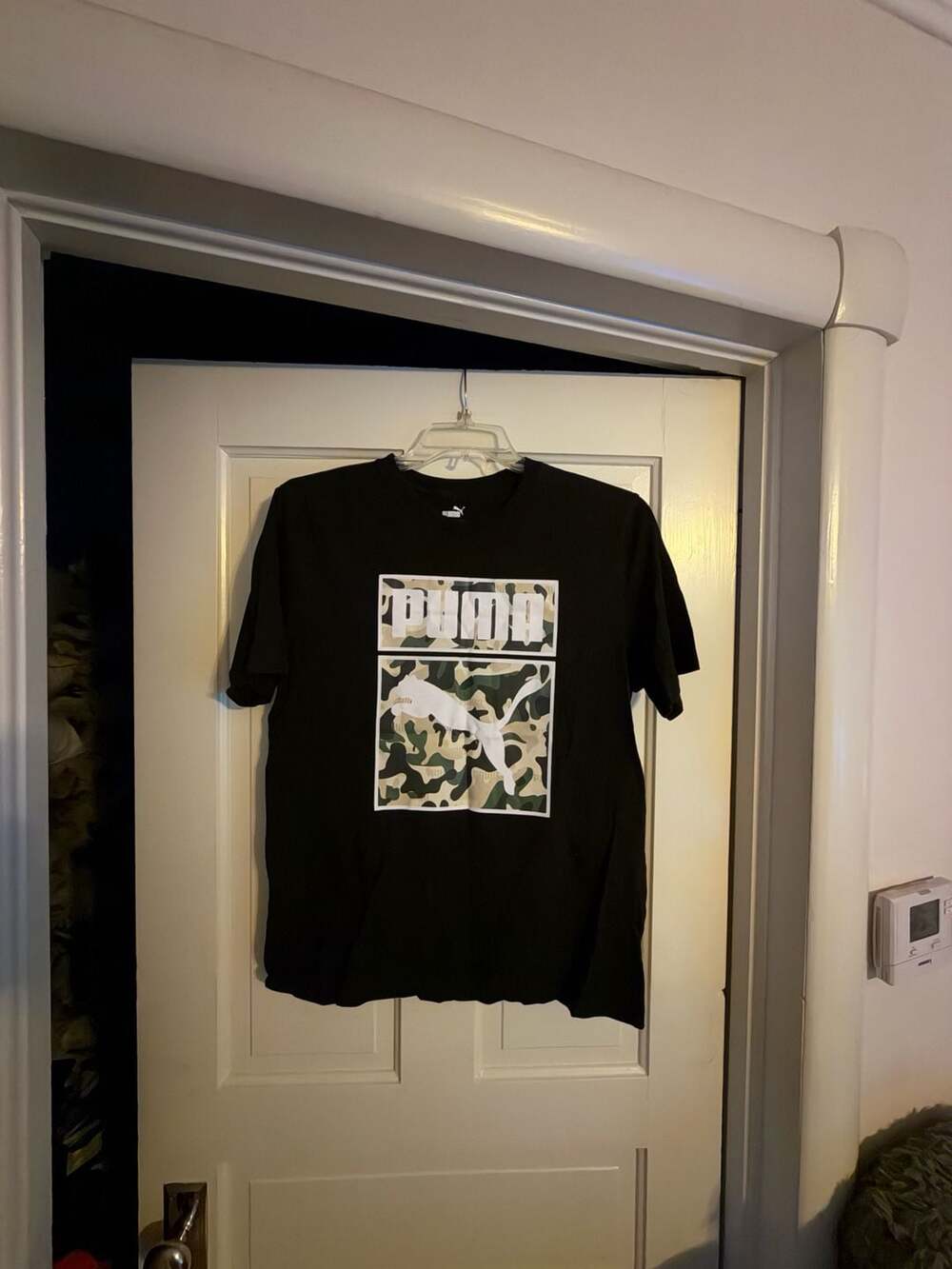 Puma One Shot Camo T-Shirt Black Size Large